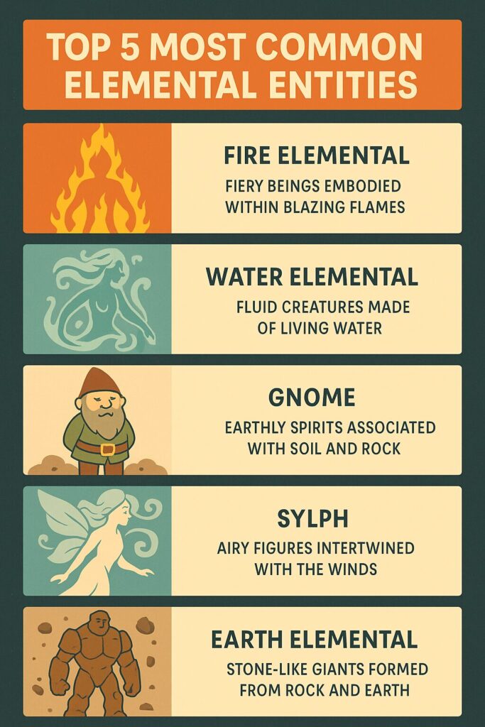 Top 5 Most Common Elemental Entities