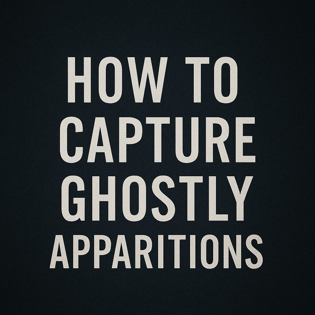 How to capture ghostly apparitions