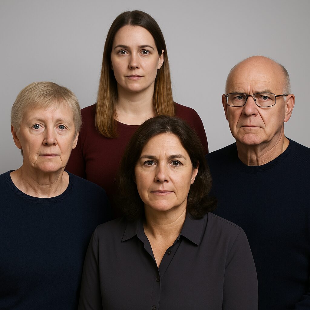 The Hodgson family of the Enfield Haunting now.